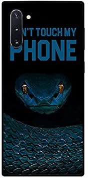 Theodor - Samsung Galaxy Note 10 TPU Case Cover Don&#39;T Touch My Phone Snake Flexible Silicone Cover with Print