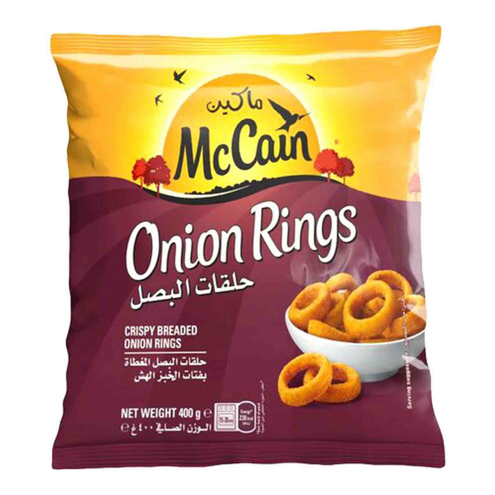 Buy McCain Crispy Breaded Onion Rings 400g Online Shop Frozen Food on