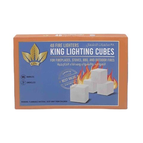 King Lighting Cubes 48 Pieces Fire Lighters