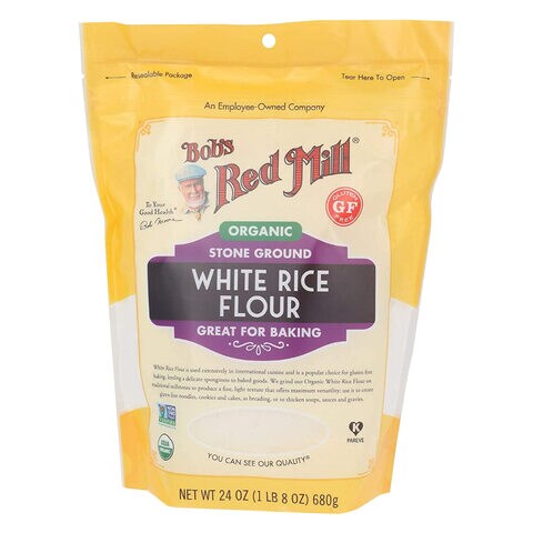 Bob&#39;s Red Mill Organic Gluten Free White Rice Flour 680 Gram
