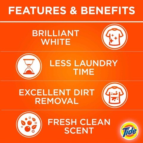 Tide detergent powder high faom jasmine scent 2.5 Kg