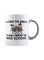 muGGyz Printed Ceramic Coffee Mug White 11Ounce