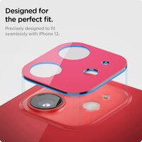 Spigen GLAStR Optik Camera Lens Screen Protector [2 Pack] designed for iPhone 12 - Product Red