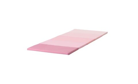 Pink folding best sale gym mat