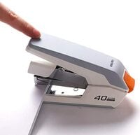 Deli 0371 Stapler, Desktop Stapler 40-Sheet Capacity Stapler (White)