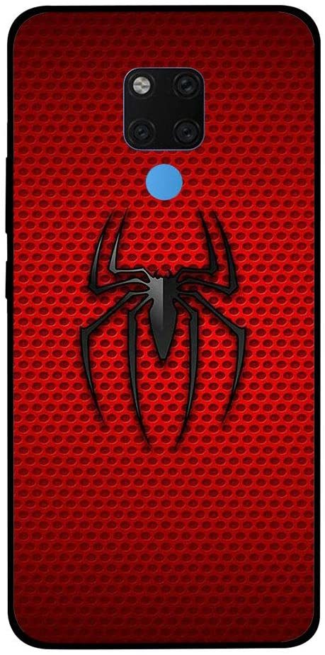 Theodor - Protective Case For Huawei Mate 20 Red Sipderman Logo Silicone Cover