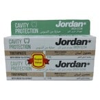 Buy Jordan Green Clean Cavity Protection Toothpaste Green 75ml Pack of 2 in UAE