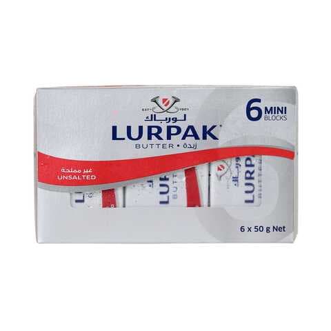 Lurpak Butter Unsalted 50g&times;6