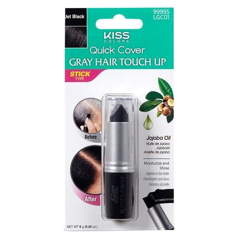 Kiss Quick Cover Gray Hair Touch Up Stick Jet Black 6g