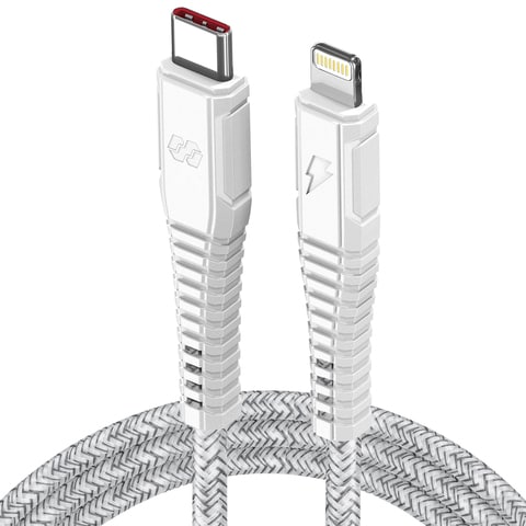 Buy Moxedo Velox Nylon Braided Cable USB-C to Lightning Cable Fast Charge &  Data Sync Compatible with iPhone 13 Pro/13 Pro Max/ 12/12 Pro Max/SE/XS Max  iPad and iPod  Online -