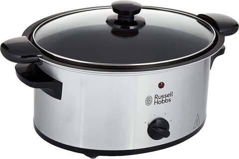 Russell Hobbs Searing Slow Cooker, Silver, 3.5 Liters, 22740