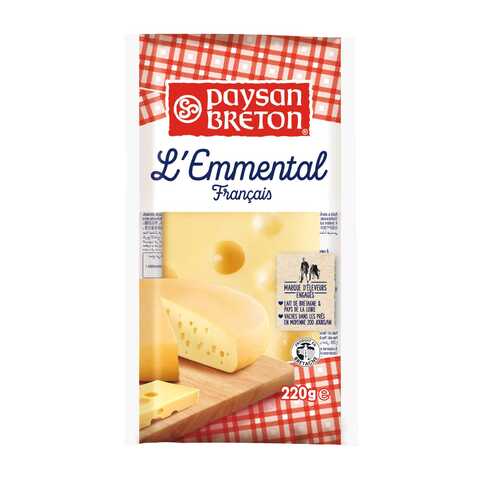 Paysan Breton Emmental Cheese Portion 220g