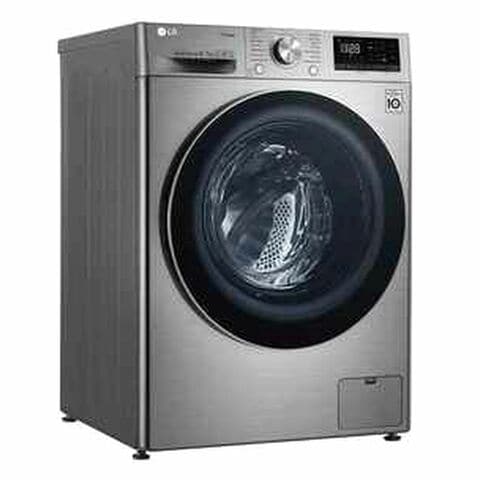 LG Front Loading Washer 10kg F4V5RGP2T With Dryer 7kg Silver