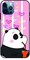 Theodor - Apple iPhone 12 Pro Max 6.7 Inch Case Panda Drinking Flexible Silicone Cover