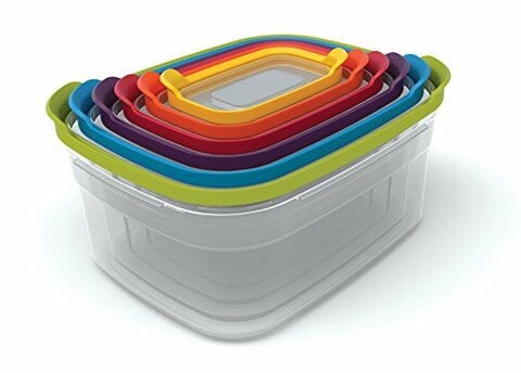 Buy Joseph Joseph Nest Plastic Food Storage Containers Set With Lids Airtight Microwave Safe 12 Piece Multi Color Online Shop Home Garden On Carrefour Uae