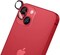 Moxedo Camera Lens Protector, 9H Tempered Glass, Aluminum Alloy Individual Ring Camera Cover Screen Protector Compatible for iPhone 13 6.1 inch/ 13 Mini 5.4 inch (RED)
