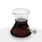 AlHoora 400Ml Heat Resistant Glass Coffee Warmer With Glass Handle