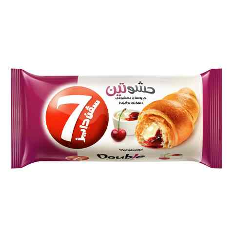 7Days Croissant Double Dual Filling Croissant with Vanilla and Cherry 55g