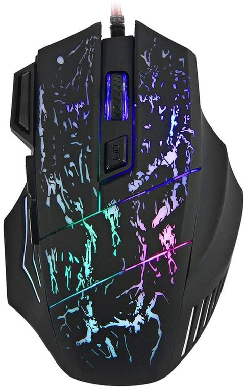 3200DPI 7 Buttons LED USB Wired Gaming Mouse Compatible with Computer and Laptop