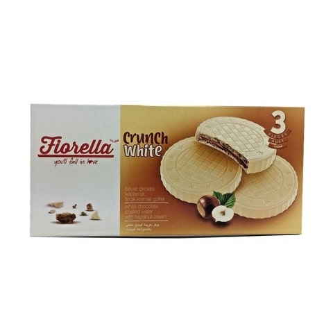 Fiorella Crunch White Cream Wafers 60g