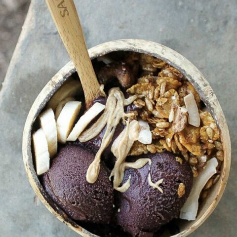 scoopable acai sorbet