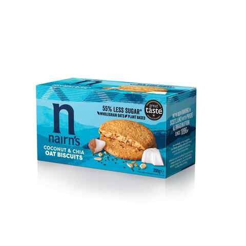 Nairn&#39;s  Coconut And Chia Oat Biscuits 200g