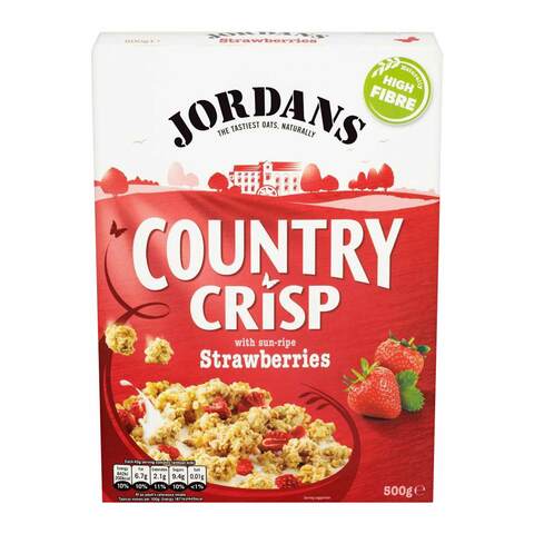 Buy Jordans Country Crisp Oat With Strawberries 500g in Saudi Arabia