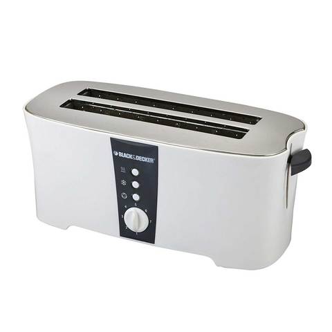 Buy Black Decker Toaster ET124 B5 White Online Carrefour Qatar