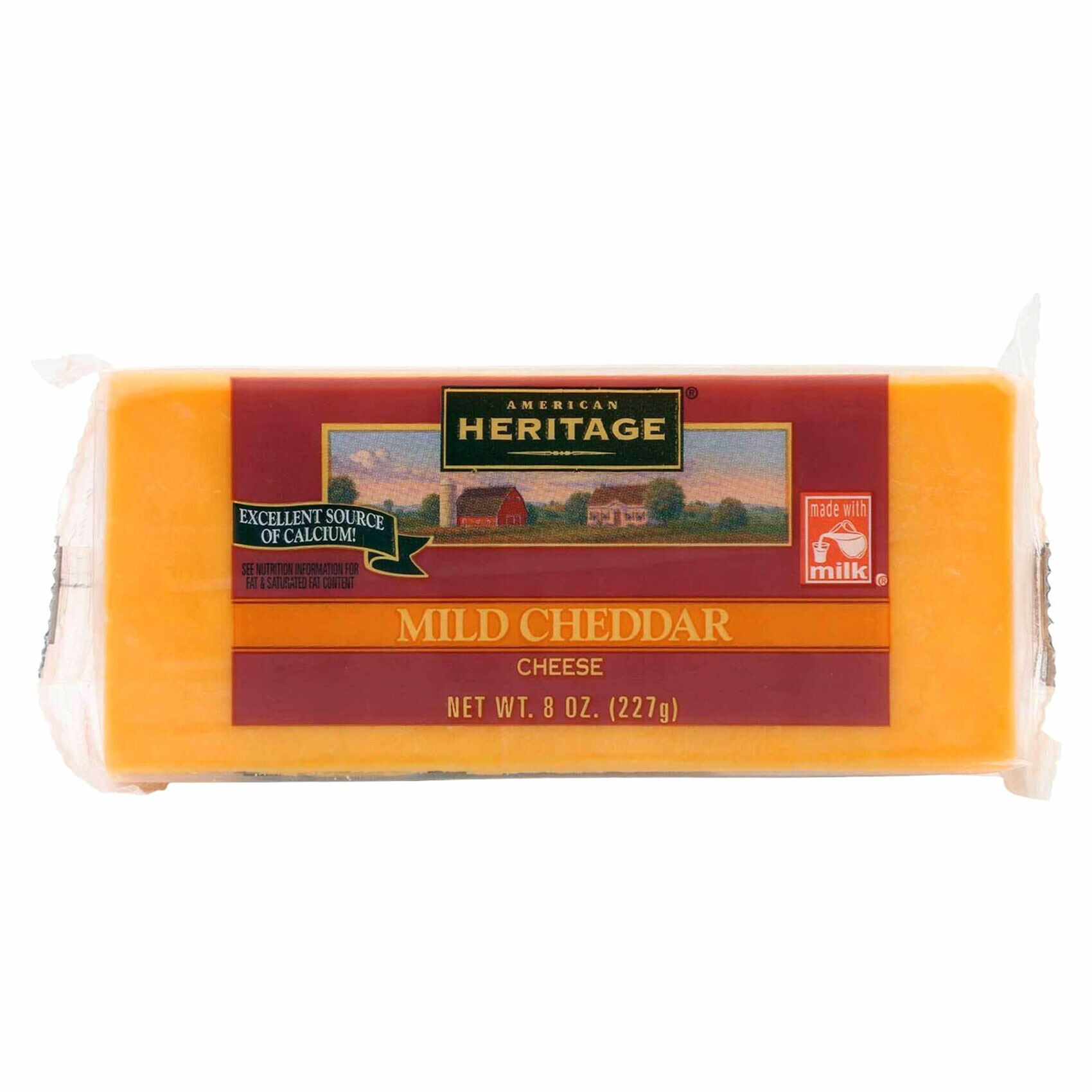 Buy Heritage Mild Cheddar Cheese 277g Online Shop Fresh Food on