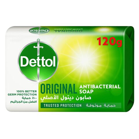 Dettol Original Anti-Bacterial Bathing Soap Bar  Pine Fragrance, 120g