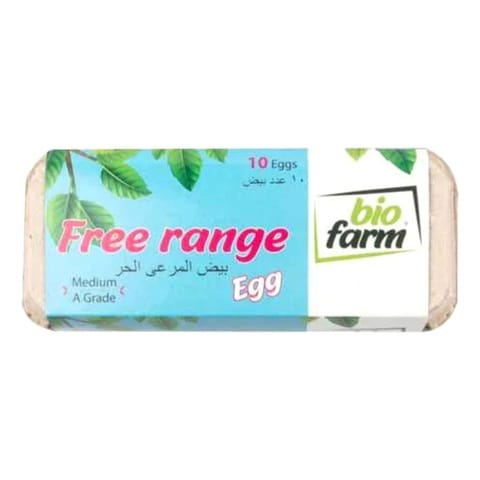 Bio Farm Free Range Medium Eggs 10 PCS