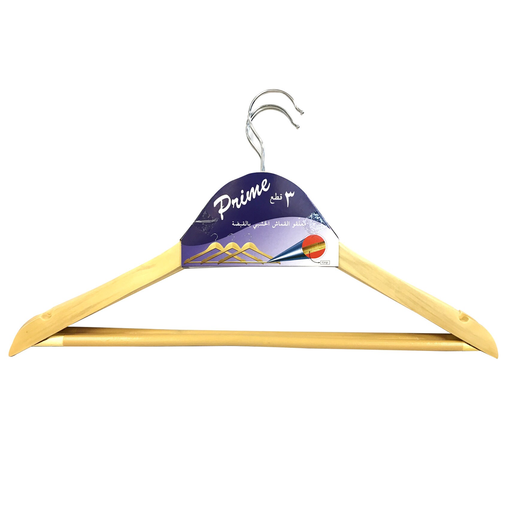 Buy Prime Hanger Straight 3Pcs Wood Online Shop on Carrefour UAE