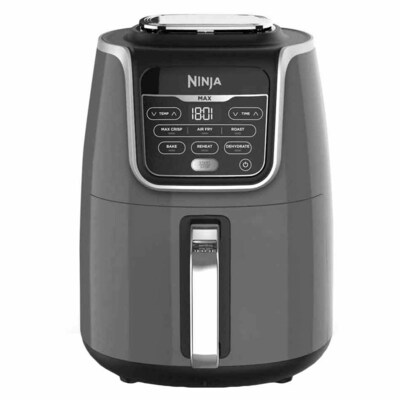 Ninja - AF100 Air Fryer 1550W - Grey/Black