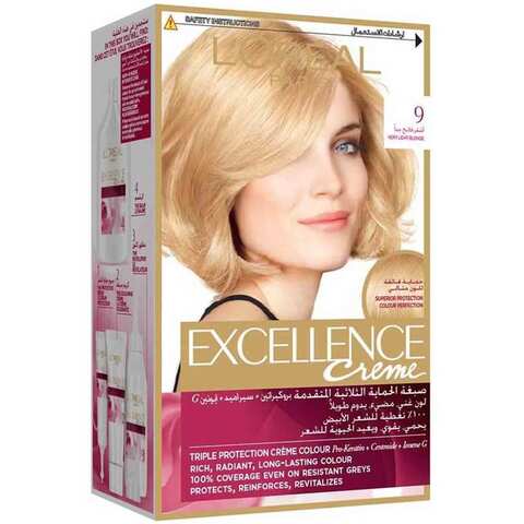 Buy L'Oreal Paris Hair Color Excellence Cream Very Light Blonde  Online  - Shop Beauty & Personal Care on Carrefour Jordan
