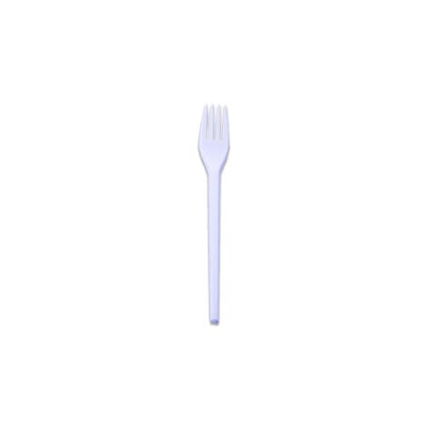 MyChoice Disposable Plastic Fork Set White 200 PCS