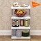 COOLBABY 4 Tier Simple Kitchen Shelving,Multipurpose Bathroom Countertop Storage Shelf,42 x 22 x 80 Storage Rack