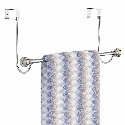 Buy Mdesign Metal Bathroom Over Shower Door Towel Rack Holder Storage Organizer Bar For Hanging Washcloths Bath Hand Face Fingertip Towels Online Shop On Carrefour Uae