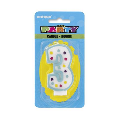 Buy Party numeral candle 3 in Saudi Arabia