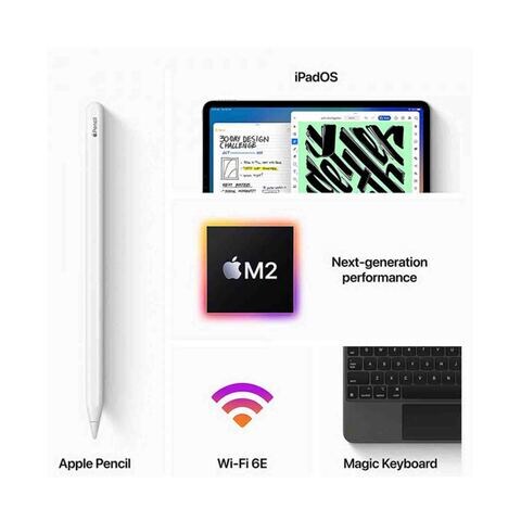 Apple iPad Pro M2, 11-Inch, 2022, Wi-Fi, 128GB+8GB RAM Silver