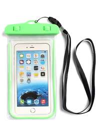Generic Waterproof Bag Case Cover For Mobile Phone Upto 6.5 Inch Green
