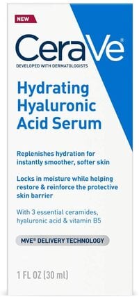 Cerave Hyaluronic Acid Serum For Face With Vitamin B5 And Ceramides, Hydrating Face Serum For Dry Skin, Fragrance Free, 1 Ounce