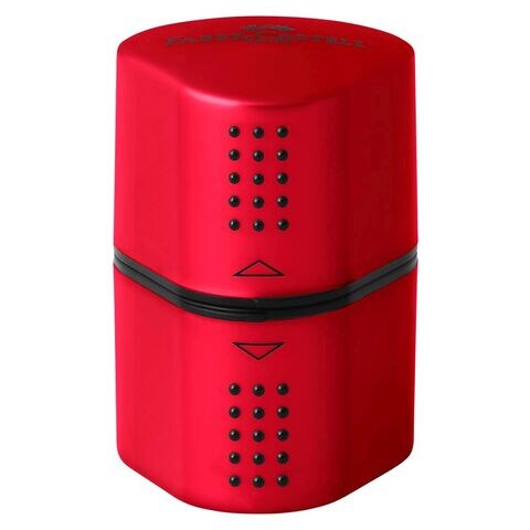 Faber-Castell Grip 2001 3 Hole Sharpener Red