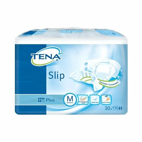 Tena Slip Plus Adult Diaper Medium White 30 count