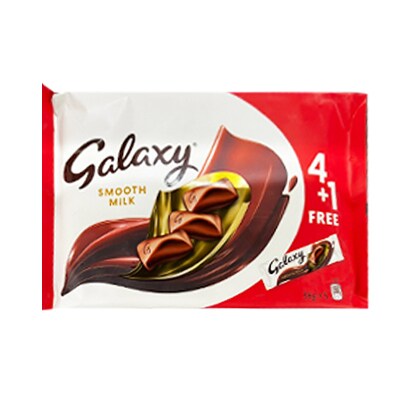 Galaxy Chocolate Milk Gold 40Gr  4 Plus1 Free