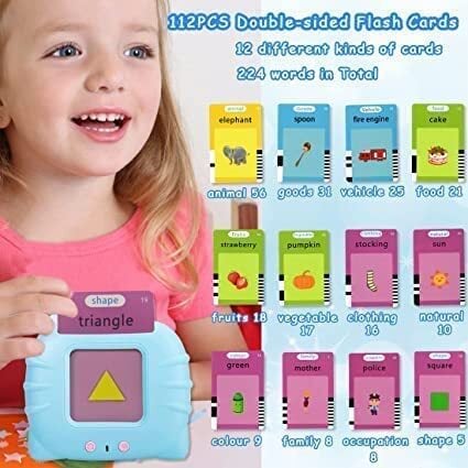 Educational Learning Toys ,Toddler Toys Age 2-4, Sensory Toys for Children  for 1 2 3 Year Old Boys and Girls, Speech Therapy Toys, 224 Sight Words  Talking Flash Cards