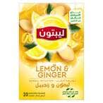 Buy Lipton Herbal Infusion Lemon And Ginger 20 Tea Bags in UAE