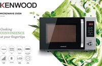 Kenwood 30L Microwave Oven with Grill, Digital Display, 5 Power Levels, Defrost Function, Stainless Steel, Auto Menu, 95 Minutes Timer, Clock Function 1000W MWM30.000BK Black/Silver

