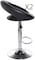 LANNY Set of 2 Modern Bar Stool High Chair T307G Black with Adjustable Height and PU Leather seat.