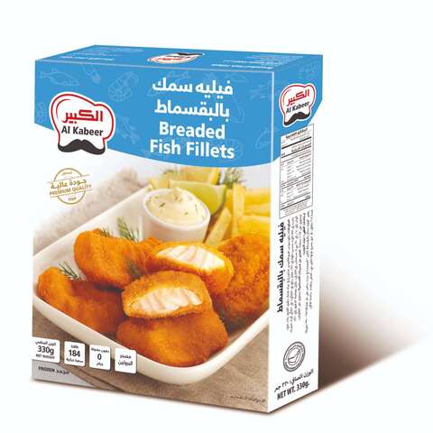 Al Kabeer Breaded Fish Fillets 330g