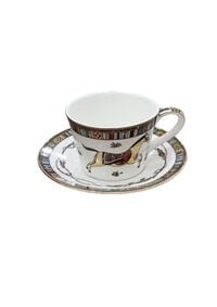 Liying Bone China With Horse Design Tea Cup 150Ml With Saucer Premium-Quality, Light-Weight And Elegant And Durable Perfect For Serving Tea, Coffee Green For Tea Party#15